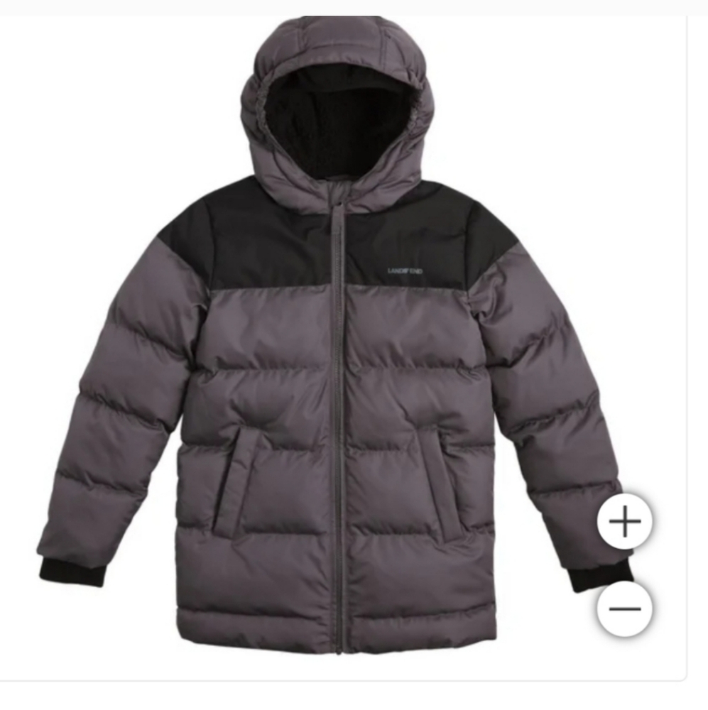 Land's End Hooded Youth Parka Jacket nwt - Picture 4 of 8